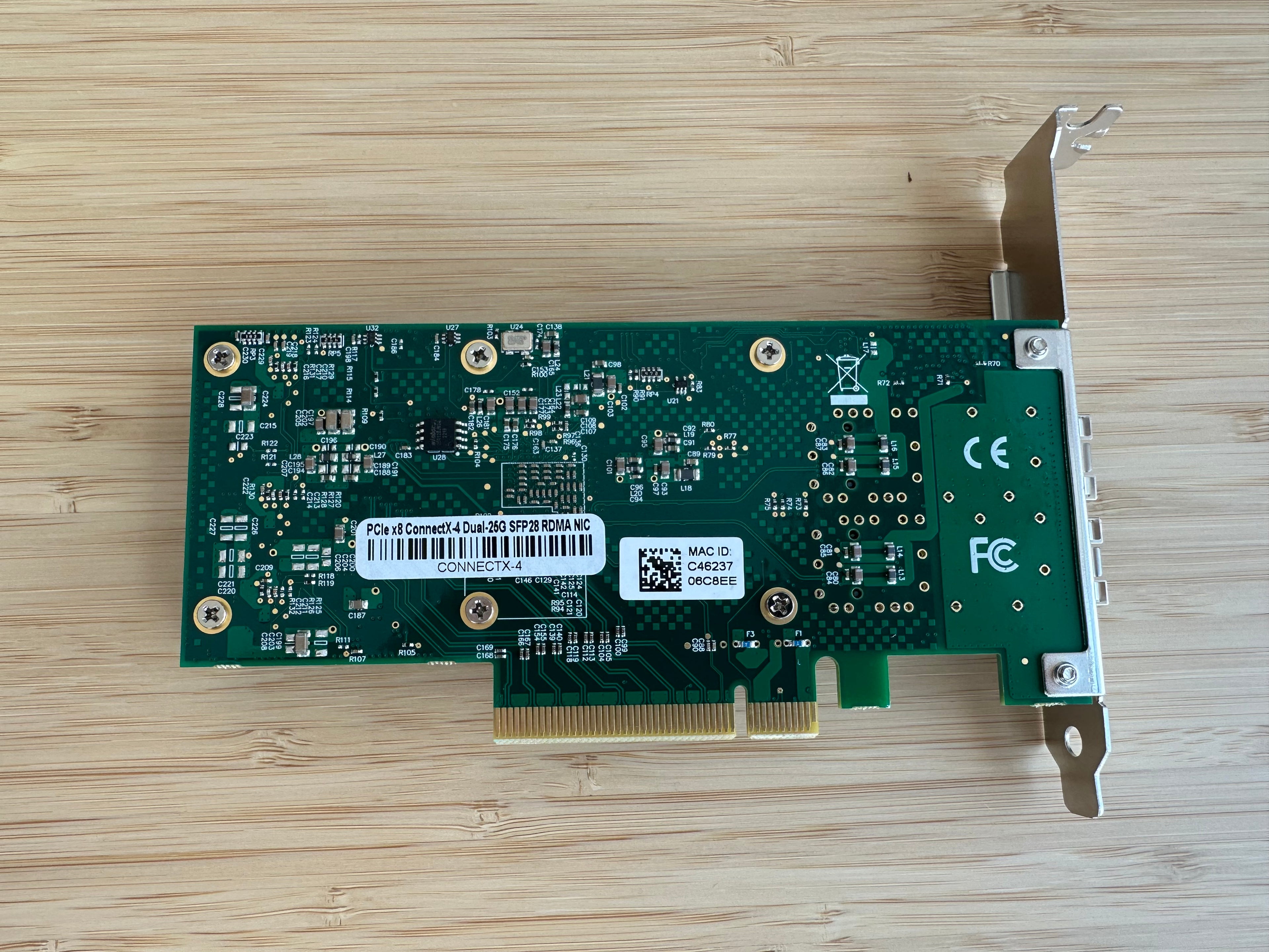 SFP28 NIC, 2 ports, 25gbit, ConnectX-4